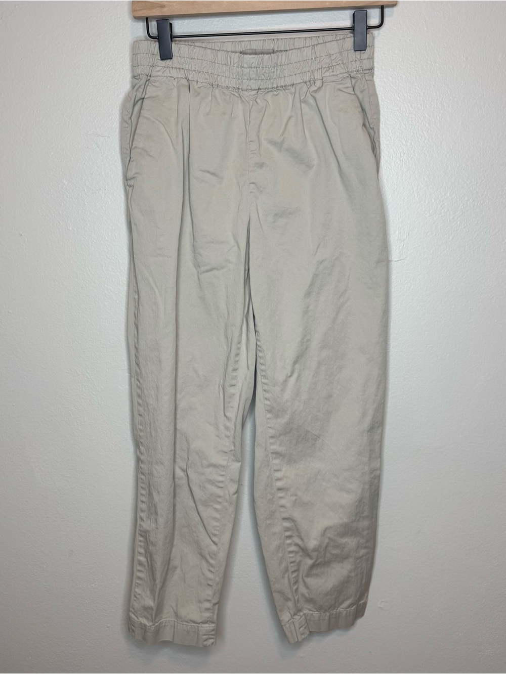 Everlane Cotton Pull-On Straight Leg Crop Pants Organic Cotton